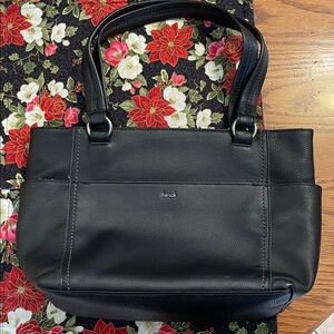 The Sak Black Leather Shoulder Bag
